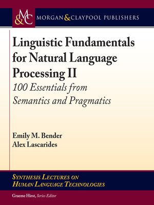 cover image of Linguistic Fundamentals for Natural Language Processing II